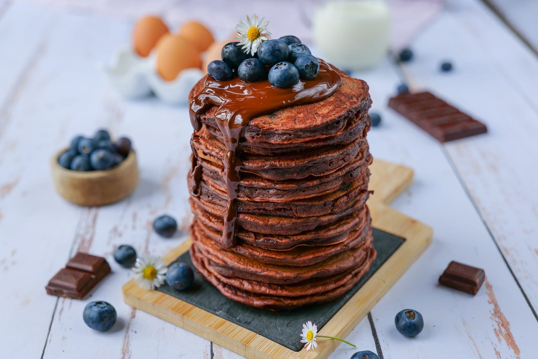 Cacao Protein Pancakes