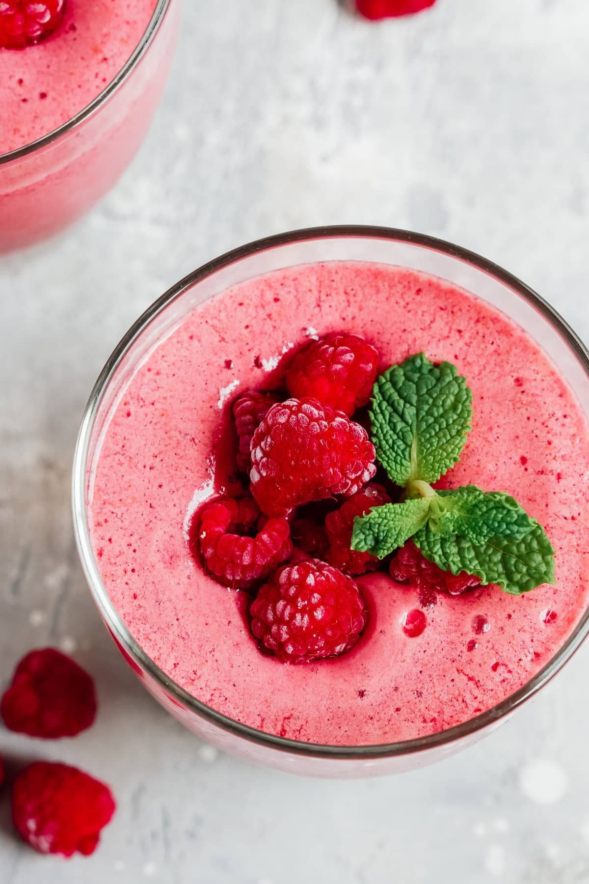 Low Carb Raspberry Protein Shake